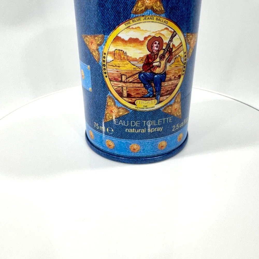 Versace Blue Jeans Man Eau de Toilette 75ml 2.5oz Natural Spray with Tin New